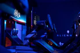 City and track inspired backdrop